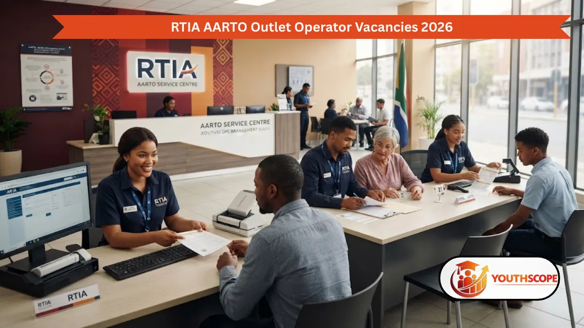 South African RTIA AARTO Outlet Operators assisting members of the public with traffic administration services.