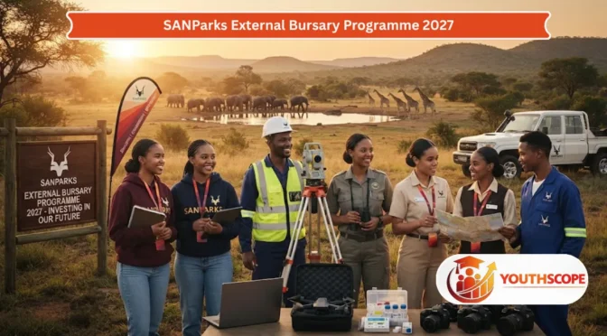 SANParks External Bursary Programme 2027 for South African students living near national parks.
