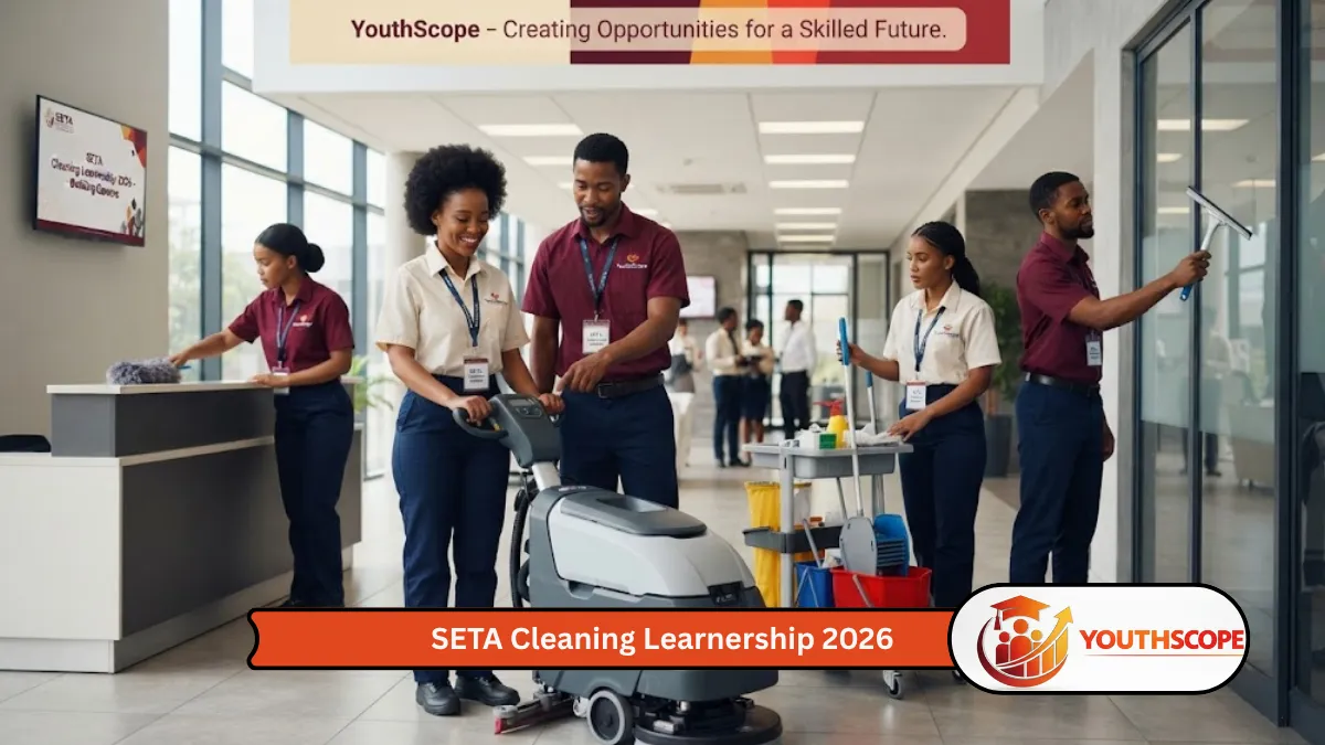SETA Cleaning Learnership 2026 training opportunity for unemployed South Africans.