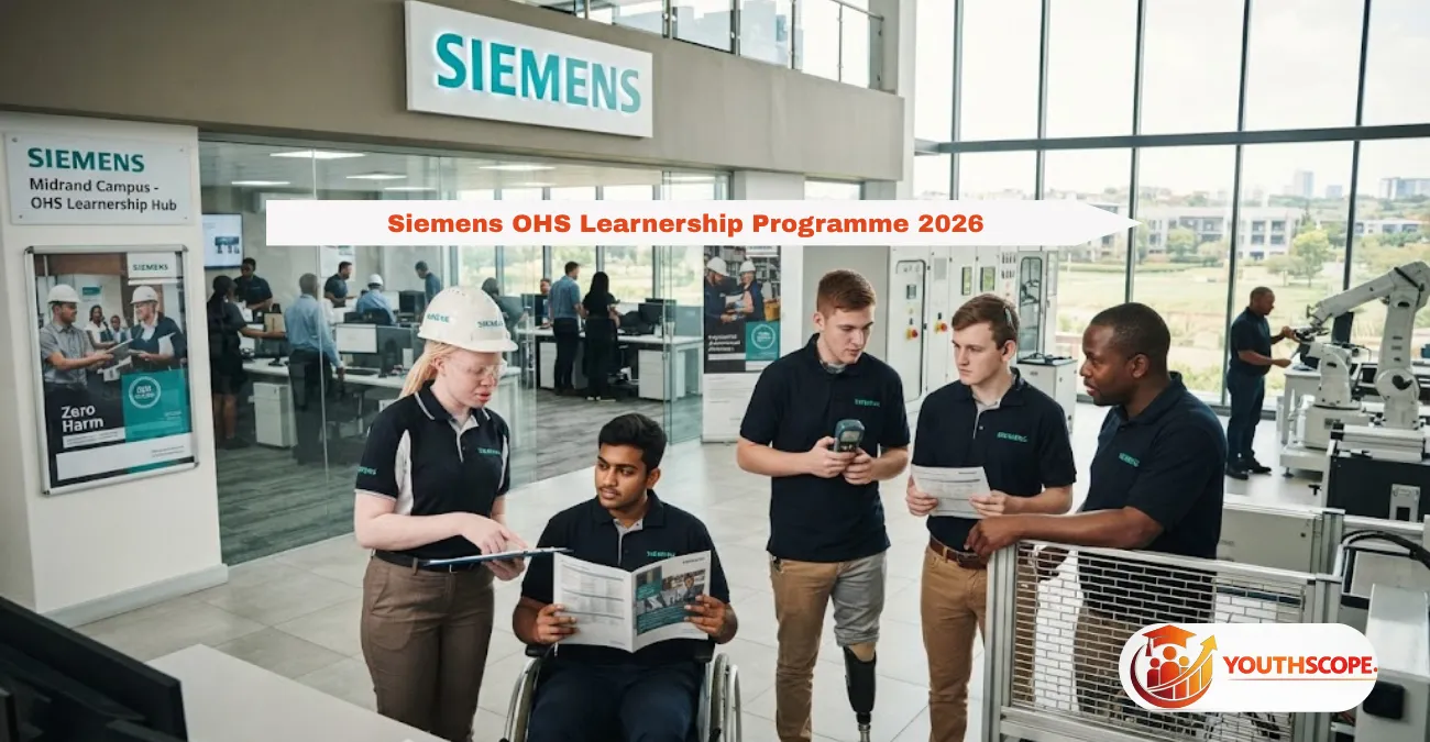 Siemens Occupational Health and Safety Learnership 2026 for South Africans living with disabilities in Midrand.