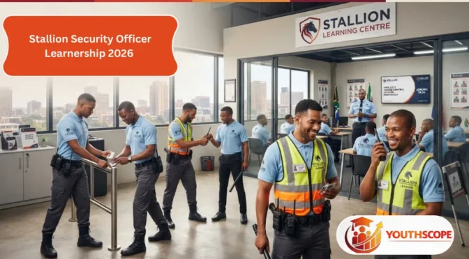 Stallion Security Officer Learnership 2026 for South African Grade 12 applicants in Johannesburg.