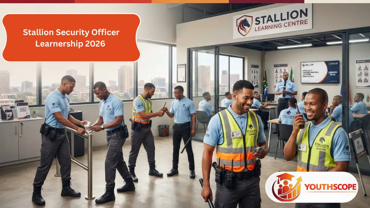 Stallion Security Officer Learnership 2026 for South African Grade 12 applicants in Johannesburg.