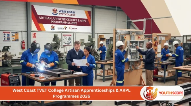South African artisan apprentices receiving boilermaker and electrician training at West Coast TVET College.