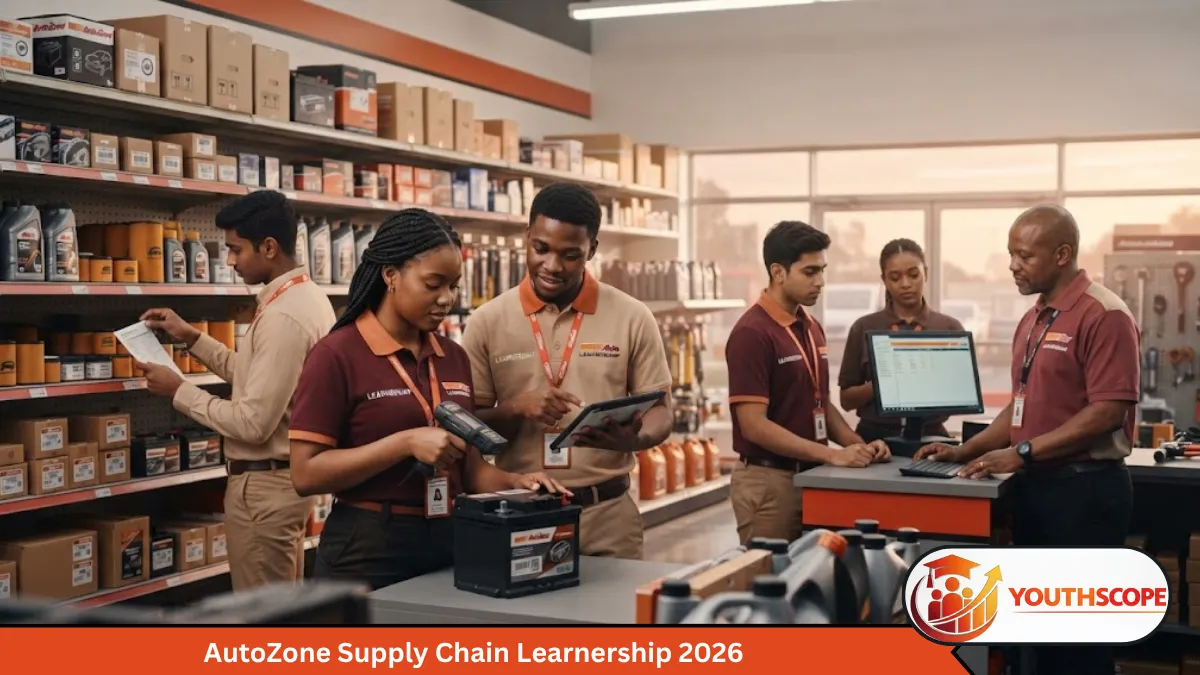 AutoZone Supply Chain Learnership 2026 learners gaining practical retail and stock management experience