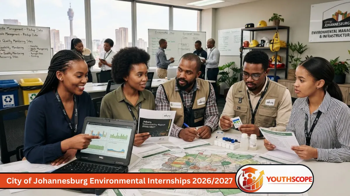 City of Johannesburg environmental graduates during a professional training session