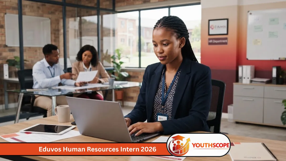 Eduvos Human Resources Intern working in a professional HR office in South Africa
