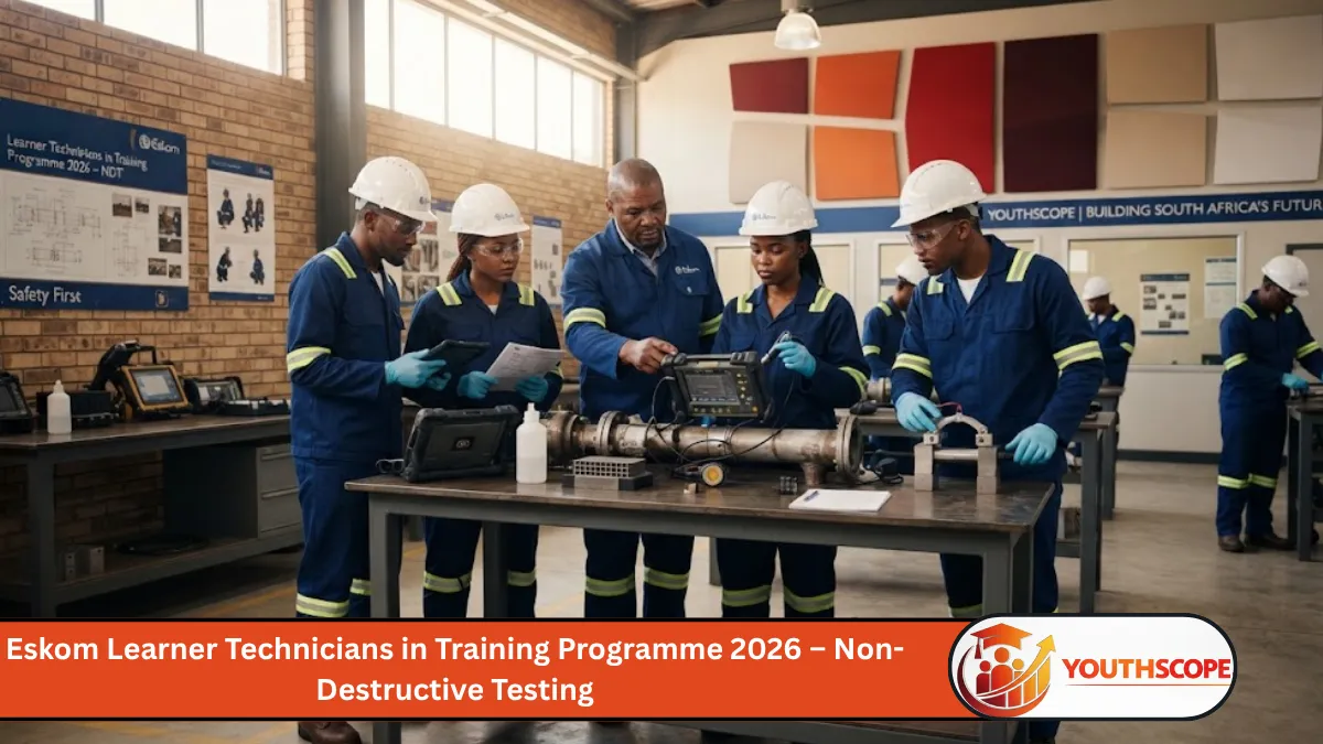 Eskom Learner Technicians in Training 2026 for Non-Destructive Testing in South Africa