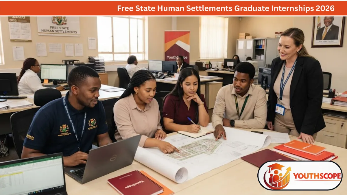 Free State Human Settlements Graduate Internships 2026 for unemployed graduates