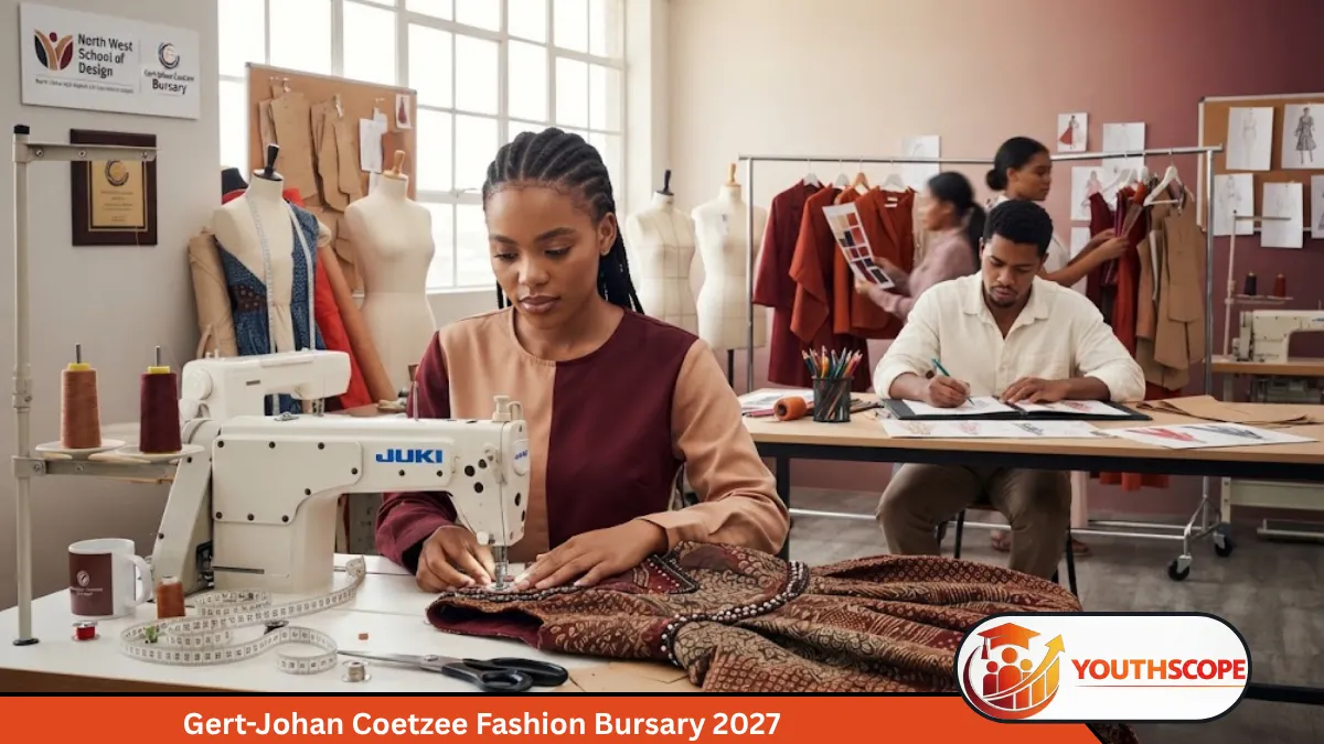 Gert-Johan Coetzee Fashion Bursary 2027 student designing clothes in South Africa