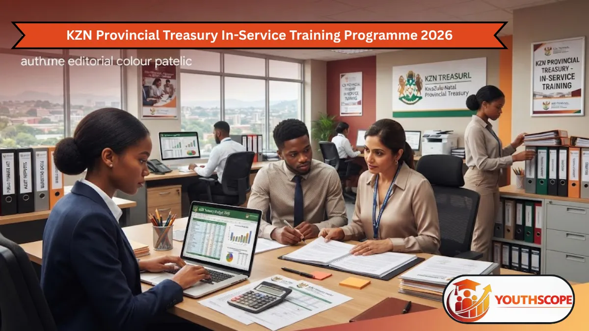 Young South African TVET students gaining finance and office management experience at KZN Provincial Treasury