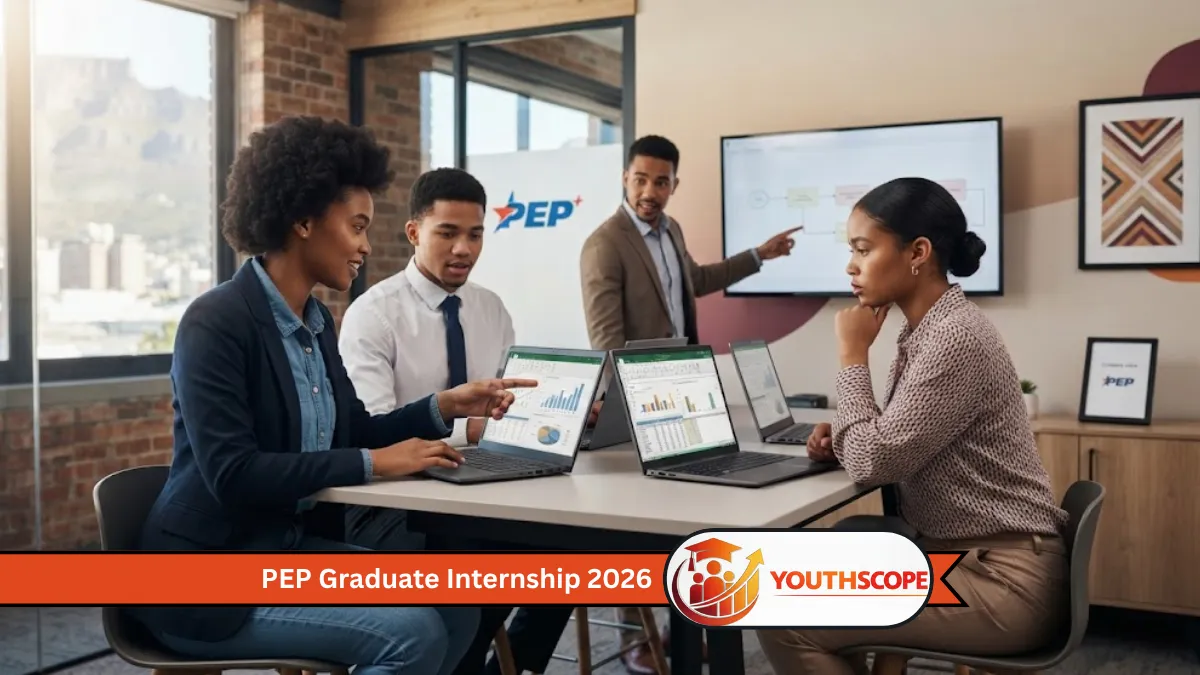 PEP graduate interns working on business, data and technology projects in South Africa.