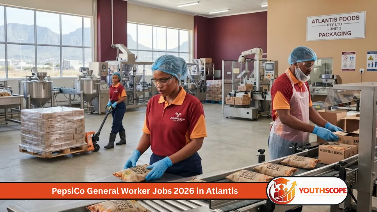 Young South African workers performing production and packing duties in a food manufacturing facility