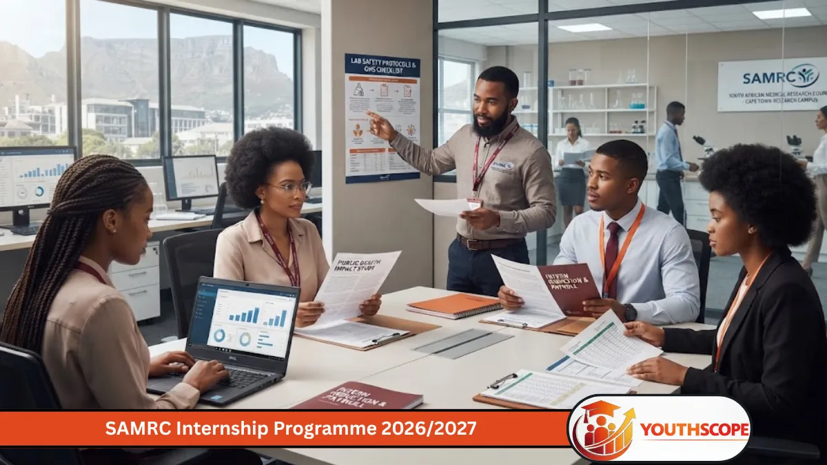 Young South African graduates participating in a SAMRC internship workplace programme