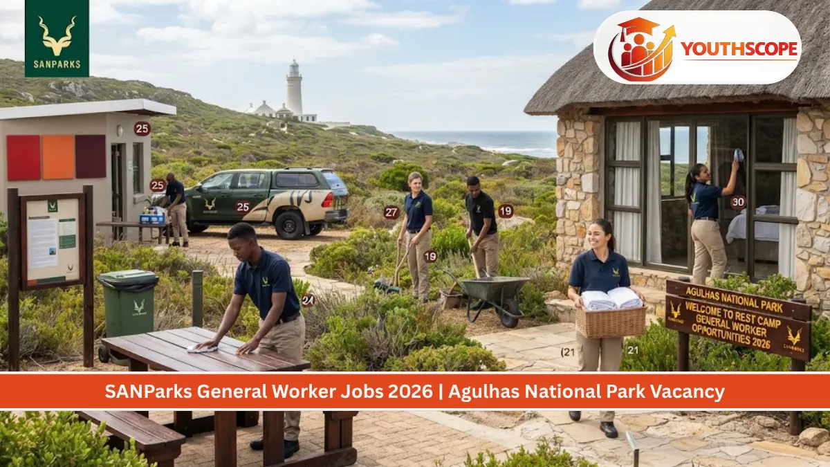 SANParks General Worker Jobs 2026 at Agulhas National Park Western Cape hospitality vacancy.