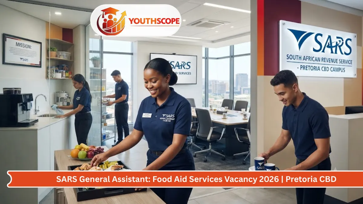 SARS General Assistant Food Aid Services vacancy in Pretoria CBD for experienced office cleaners.