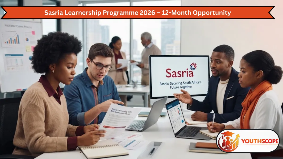 Sasria Learnership Programme 2026 for South African youth aged 18 to 34