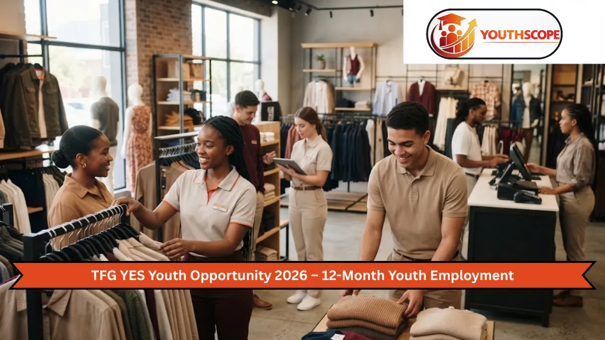 TFG YES Youth Opportunity 2026 for young South Africans in a retail workplace