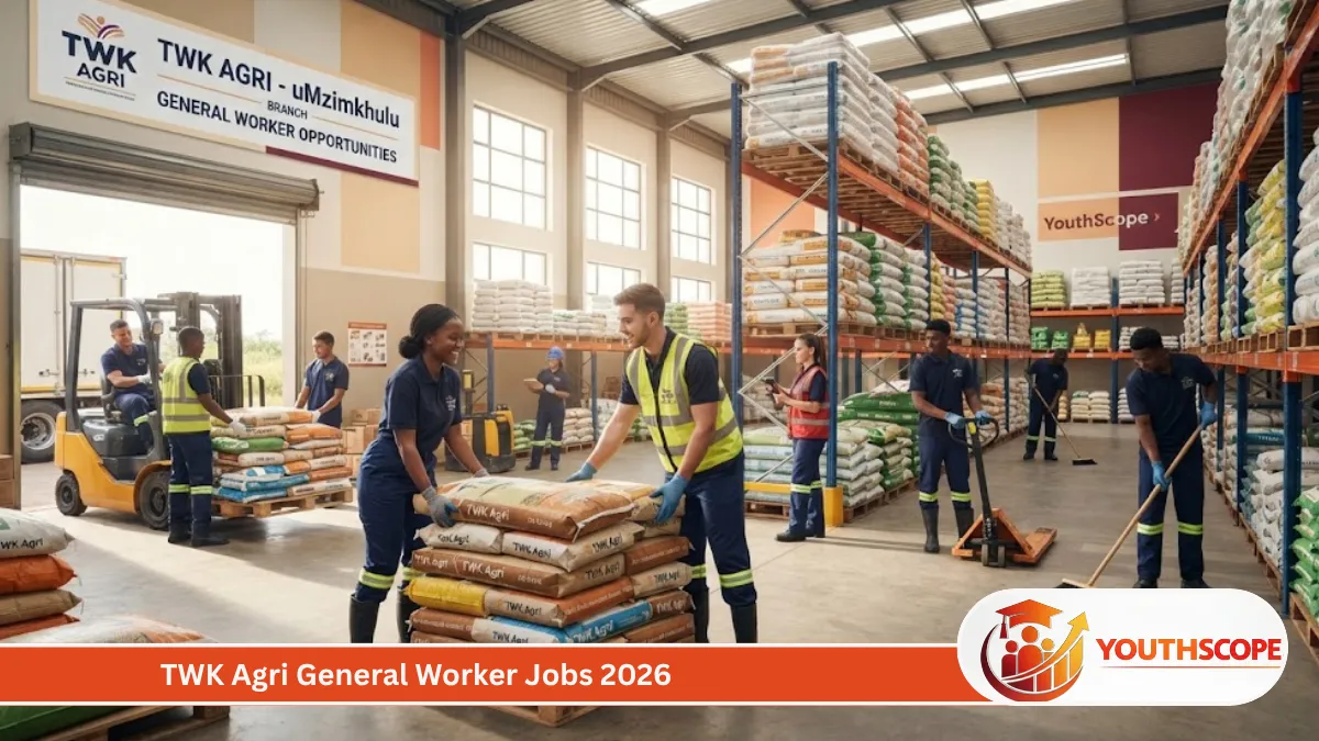 TWK Agri General Worker warehouse job opportunity in uMzimkhulu, KwaZulu-Natal.