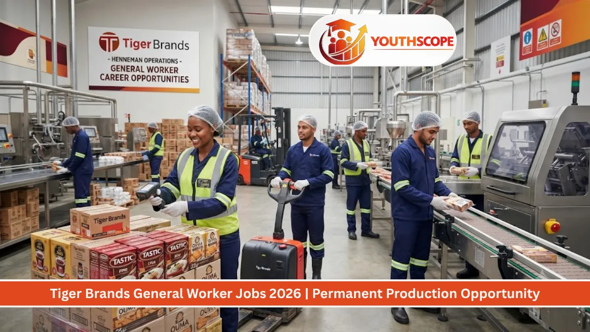 Tiger Brands General Worker Jobs 2026 in Hennenman Free State production and warehouse opportunity.