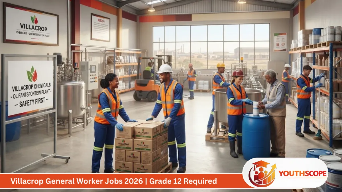 Villacrop General Worker Production Jobs in Olifantsfontein Gauteng for Grade 12 job seekers.