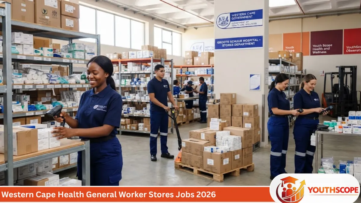 Western Cape Department of Health General Worker Stores Jobs 2026 at Groote Schuur Hospital.