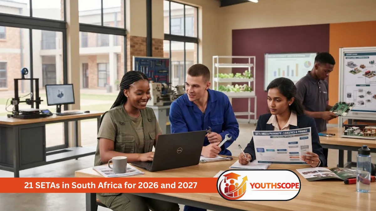 Young South African people exploring skills training and career opportunities