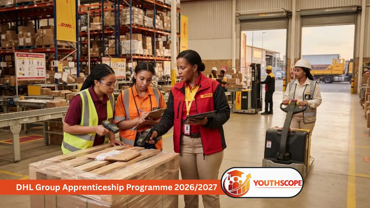 Young South African women developing warehouse and logistics skills in a professional training environment