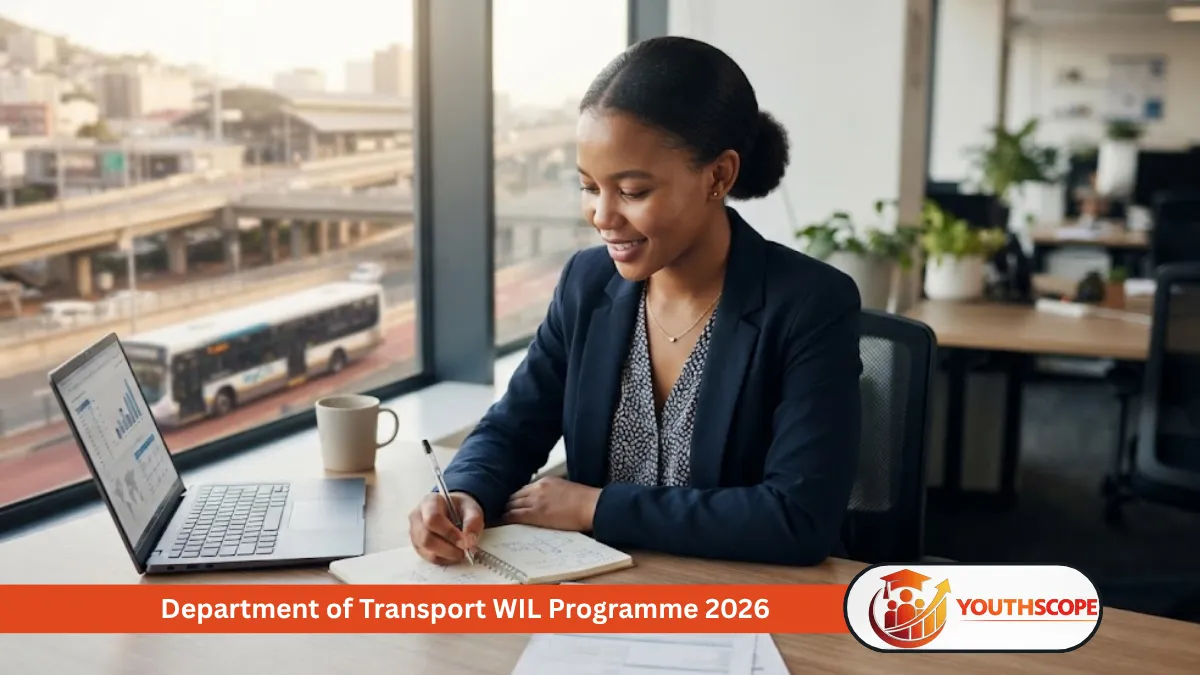 South African TVET student completing Work Integrated Learning for the Department of Transport