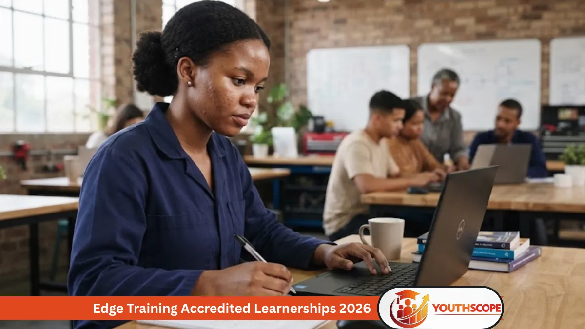 Young South African learner attending an accredited learnership training programme