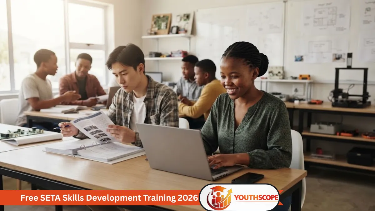 South African youth participating in skills development training
