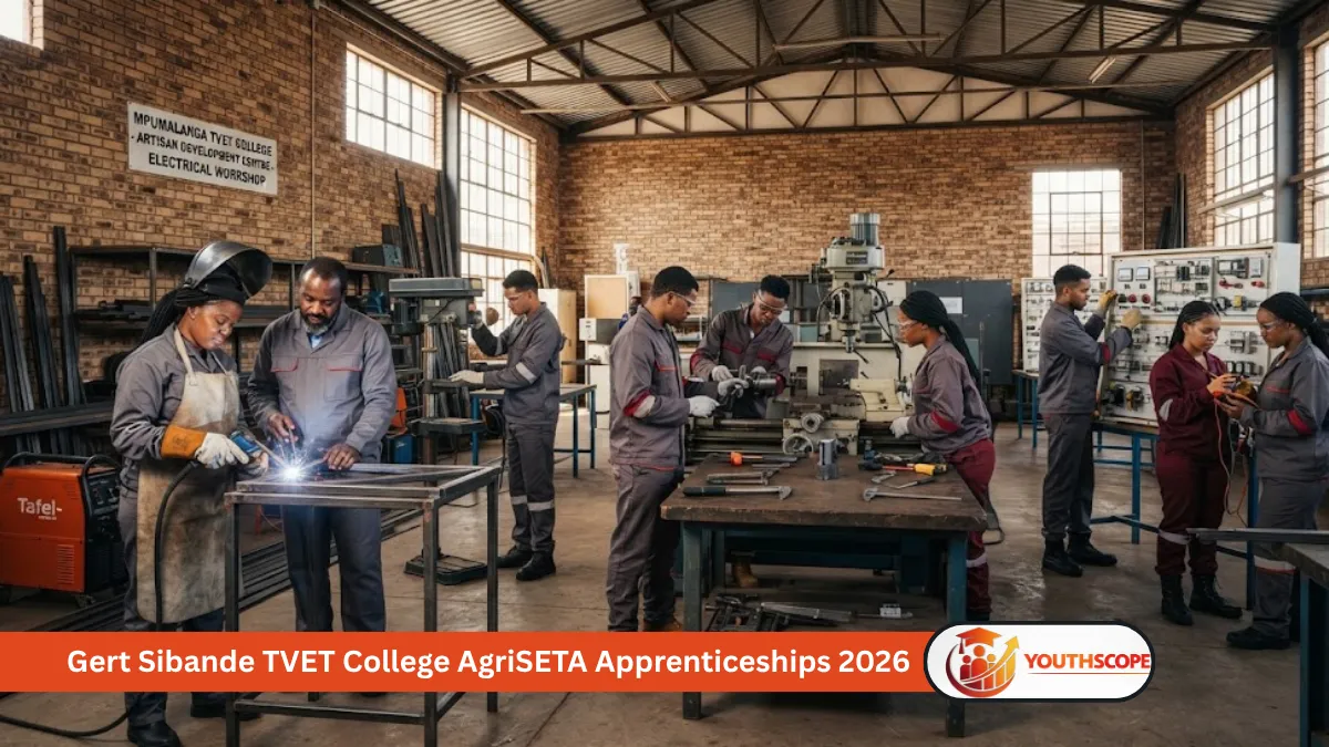 South African apprentices training in welding, mechanical fitting and electrical trades