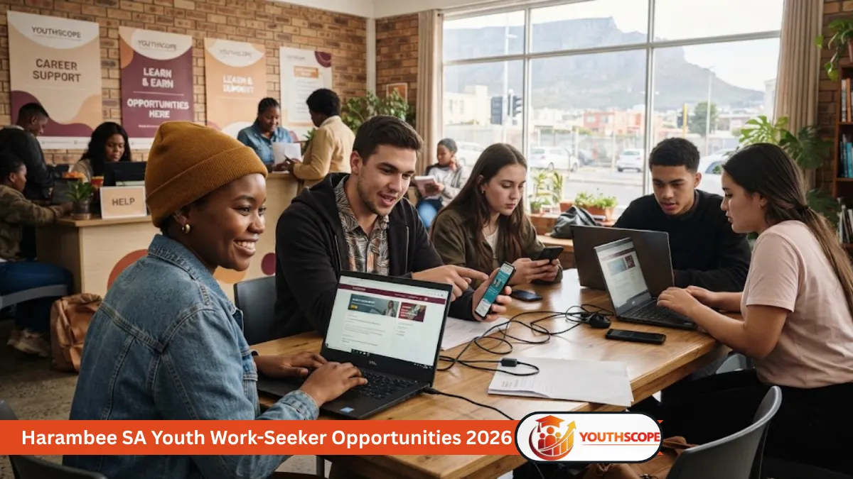 Young South African job seekers exploring work and learning opportunities online