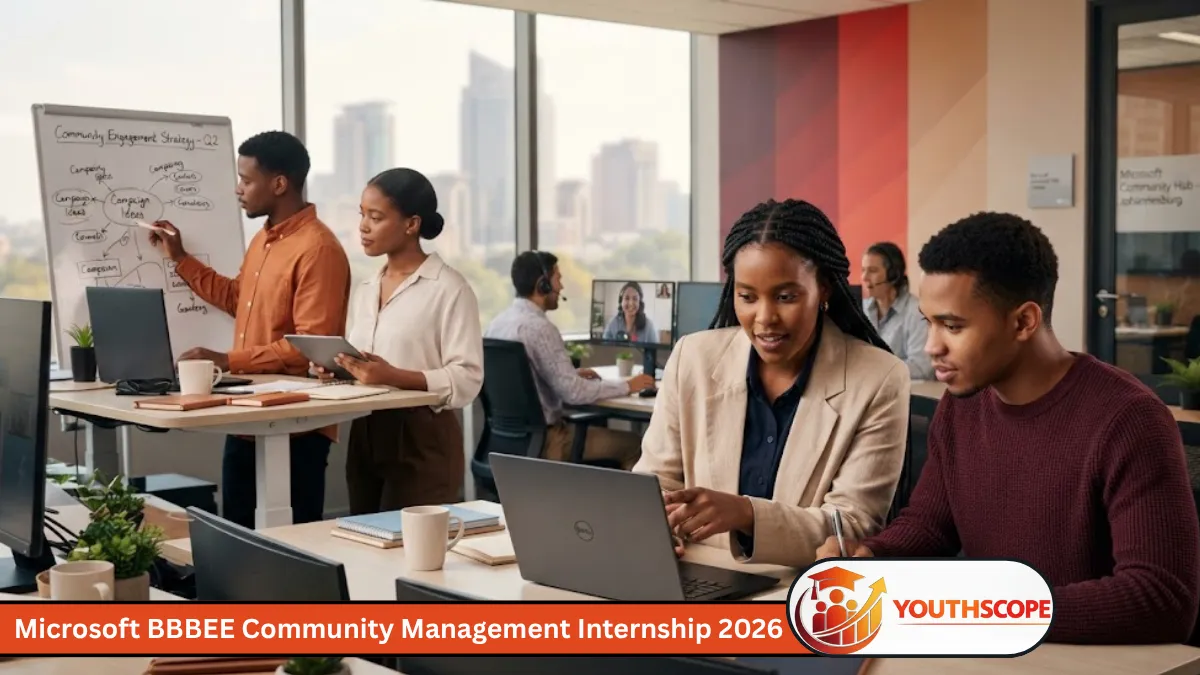 Microsoft BBBEE Community Management Internship 2026 for young South African graduates