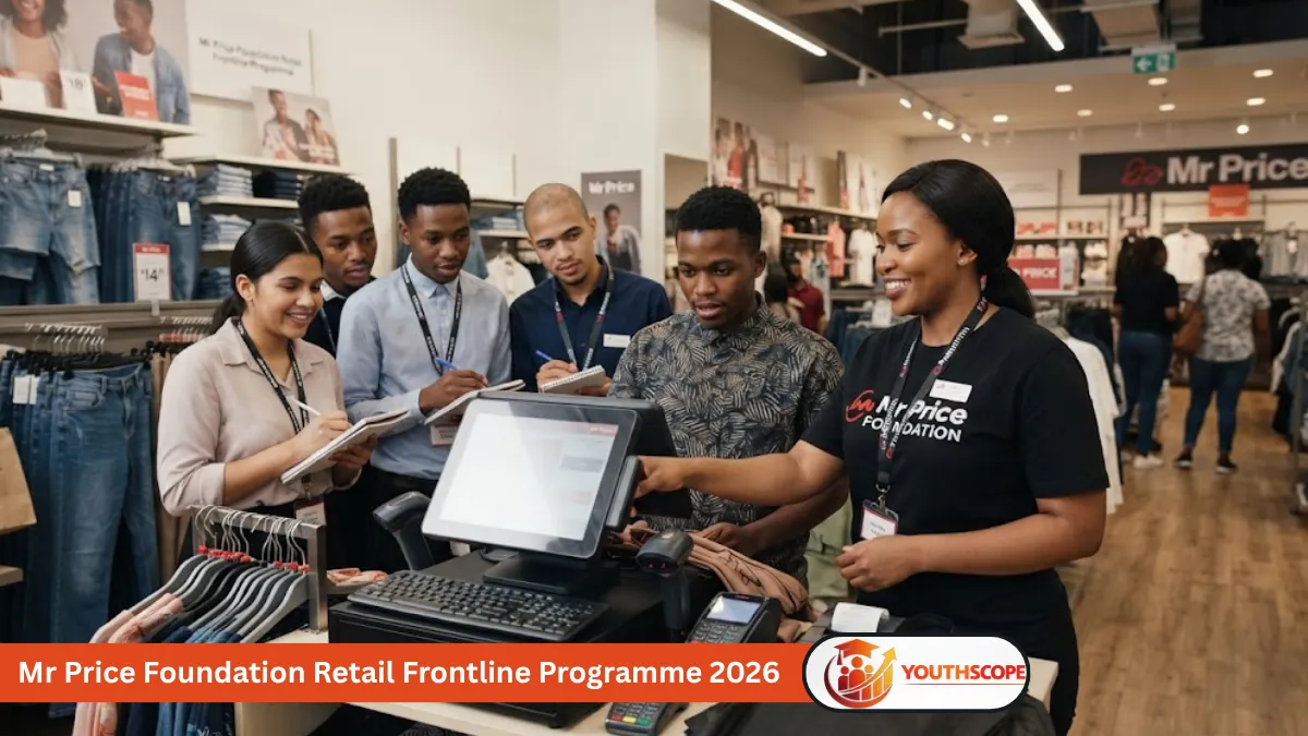 Young South African trainees participating in retail skills training through the Mr Price Foundation Retail Frontline Programme