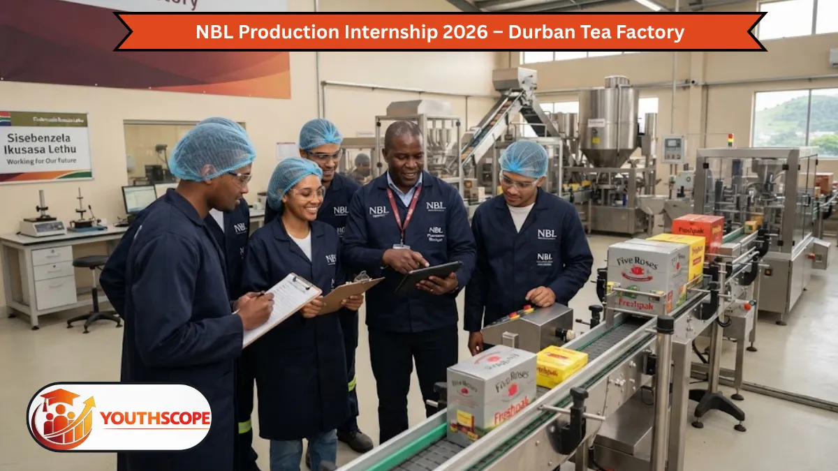NBL Production Internship 2026 at the Durban Tea Factory for South African graduates