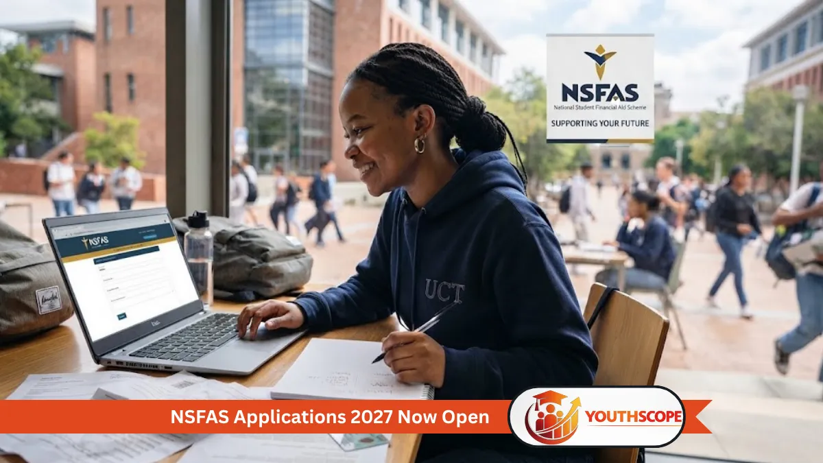 South African student applying for NSFAS funding for the 2027 academic year