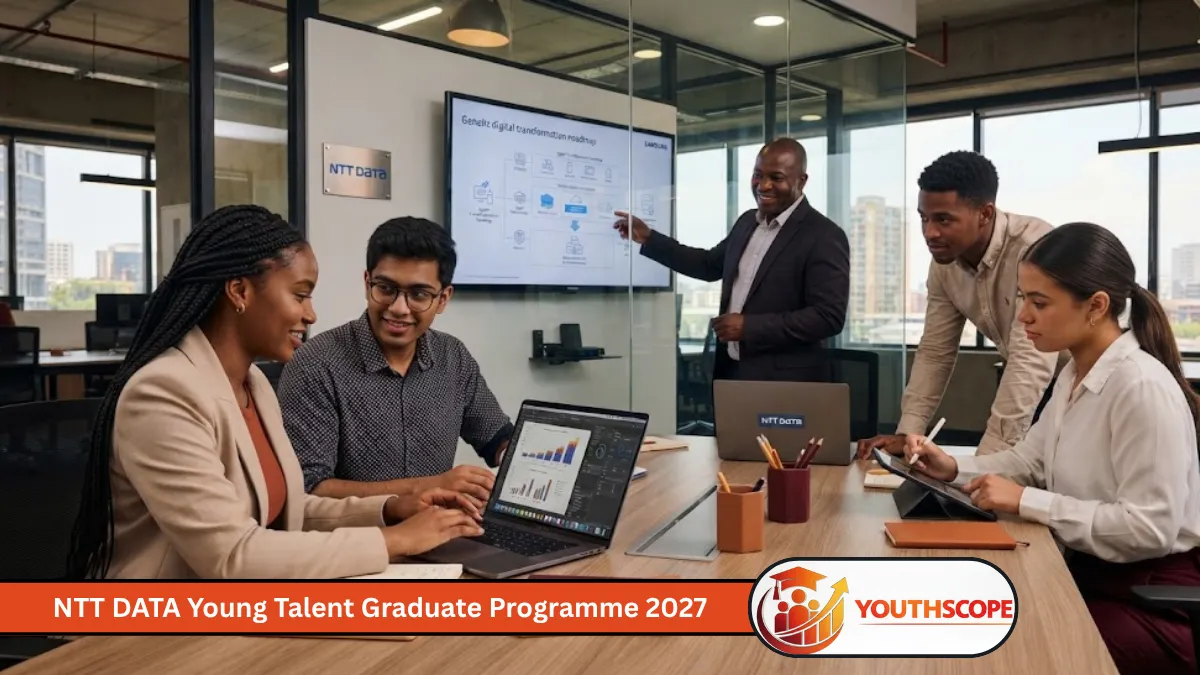 Young South African graduates working in technology at NTT DATA Graduate Programme 2027