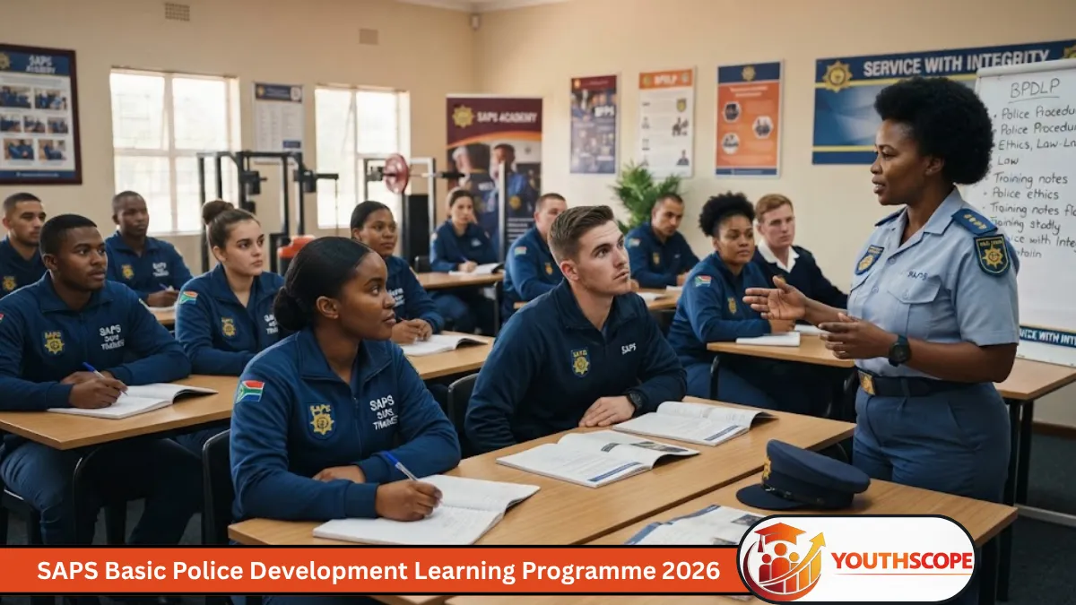 SAPS Basic Police Development Learning Programme trainees during police academy training