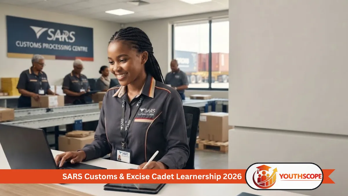 SARS Customs and Excise Cadet Learnership 2026 opportunity for young South Africans