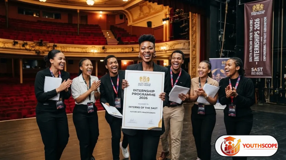 Young South African graduate working with theatre production equipment
