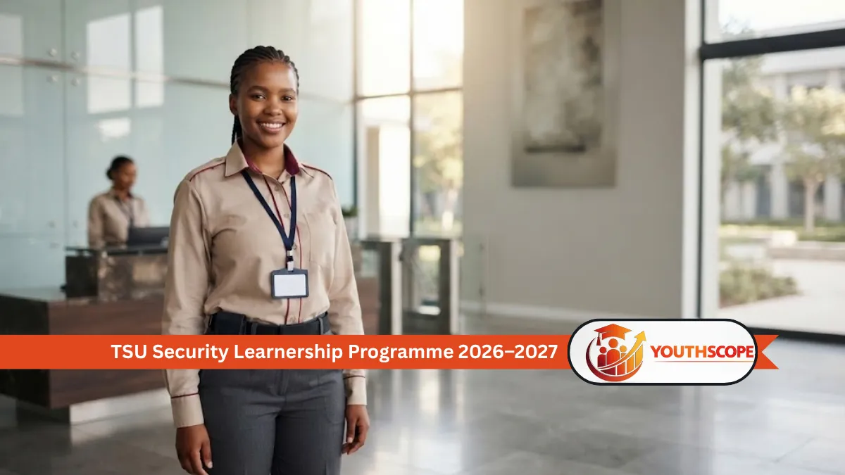 Young South African security trainee receiving workplace training