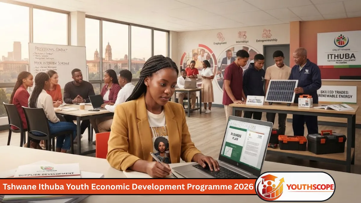 Young South African people developing career and business skills through the Tshwane Ithuba Youth Programme