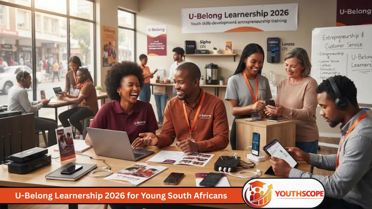 Young South Africans taking part in a telecommunications and entrepreneurship learnership