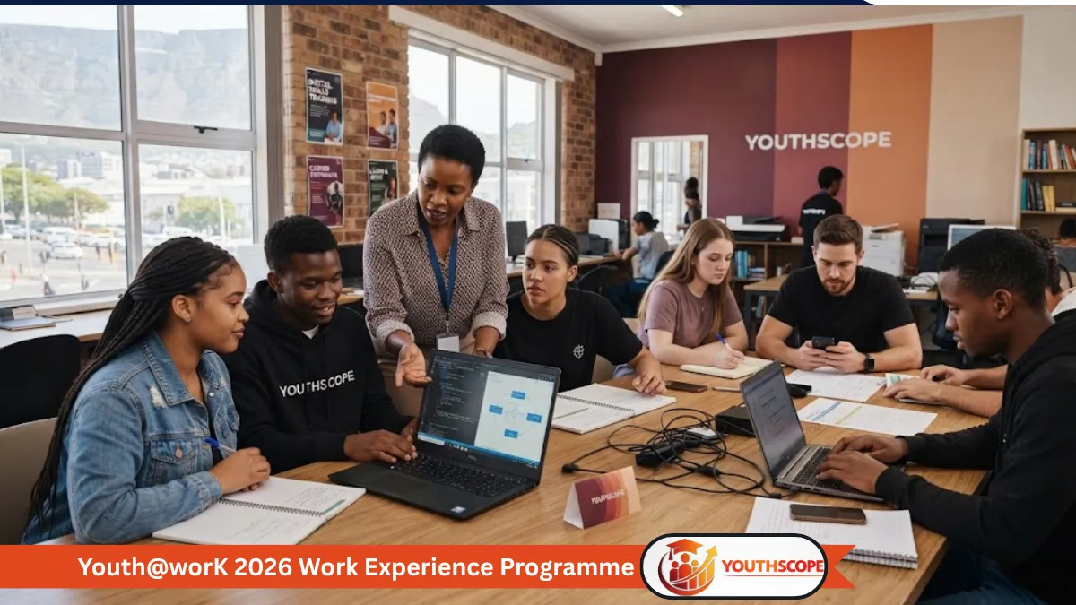 Young South African workers gaining workplace experience through a youth employment programme