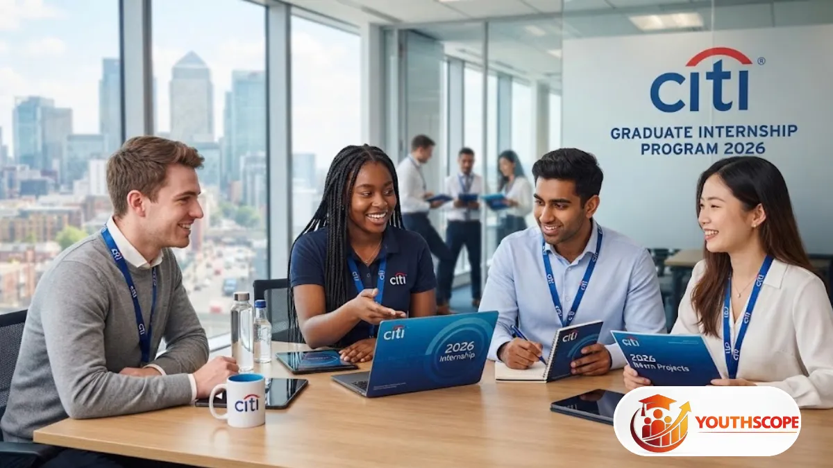 Young South African graduate working in a modern financial-services office