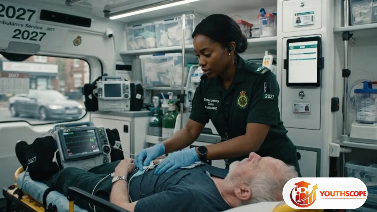 Young South African learner participating in emergency medical care training