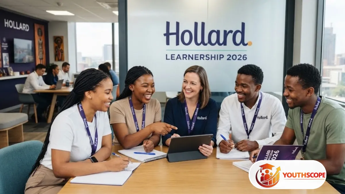 Young South African learner gaining workplace experience in a modern Johannesburg office