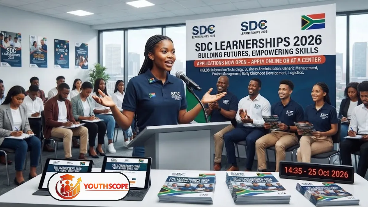 Young South African learner studying in a professional training environment