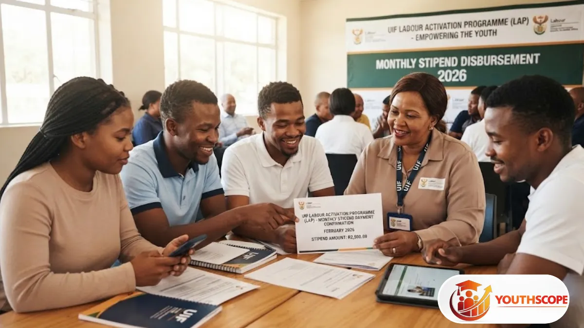 Young South African adult participating in skills development training